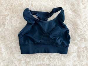 Sweaty Betty Stamina Workout Sports Bra in Navy Blue Teal